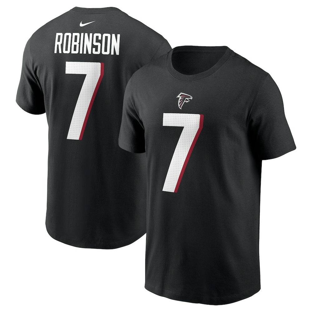 Nike Bijan Robinson Atlanta Falcons Player Name & Number T-Shirt Black