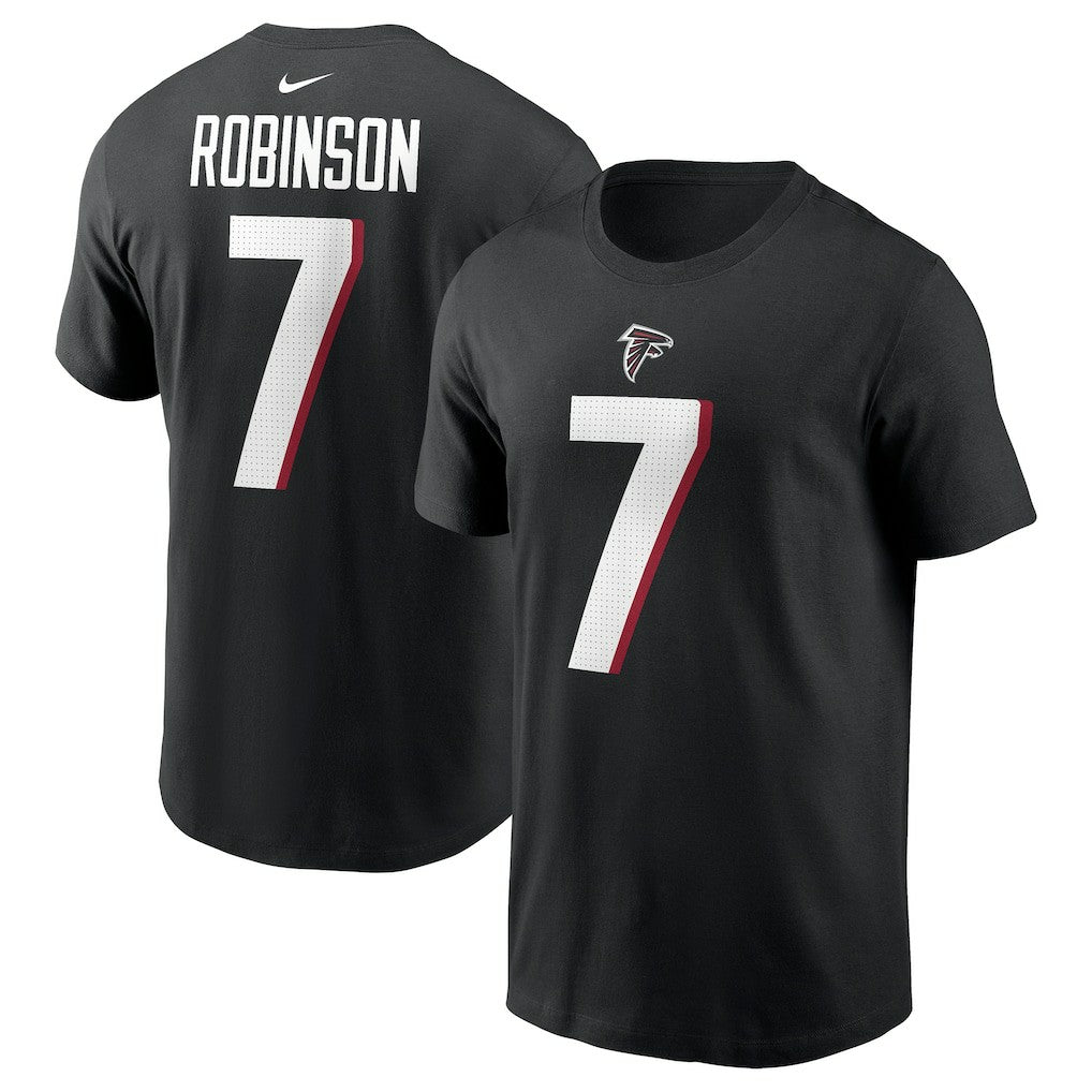 Nike Bijan Robinson Atlanta Falcons Player Name & Number T-Shirt Black