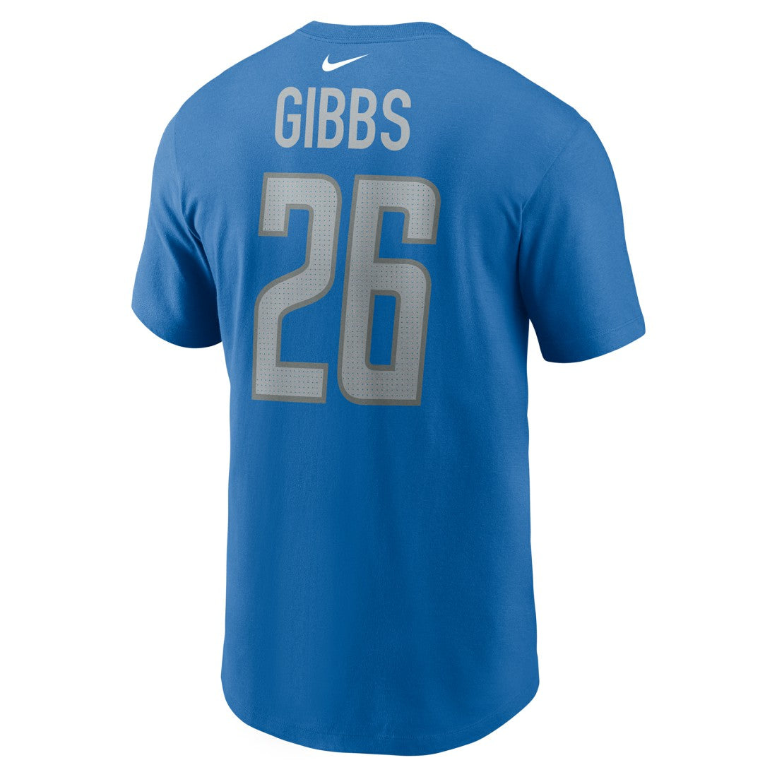 Nike Jahmyr Gibbs Detroit Lions 2023 NFL Draft First Round Pick Player Name & Number T-Shirt Blue