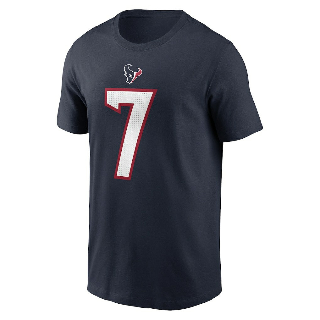Nike C.J. Stroud Houston Texans Player Name & Number T-Shirt Navy