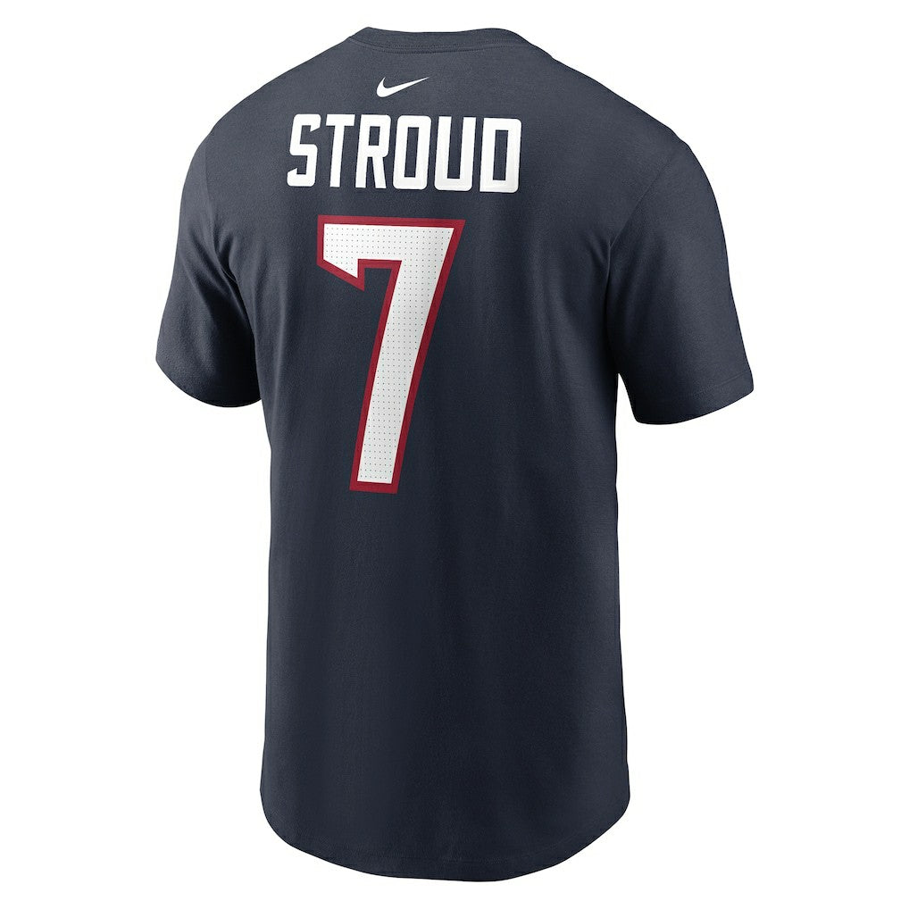 Nike C.J. Stroud Houston Texans Player Name & Number T-Shirt Navy