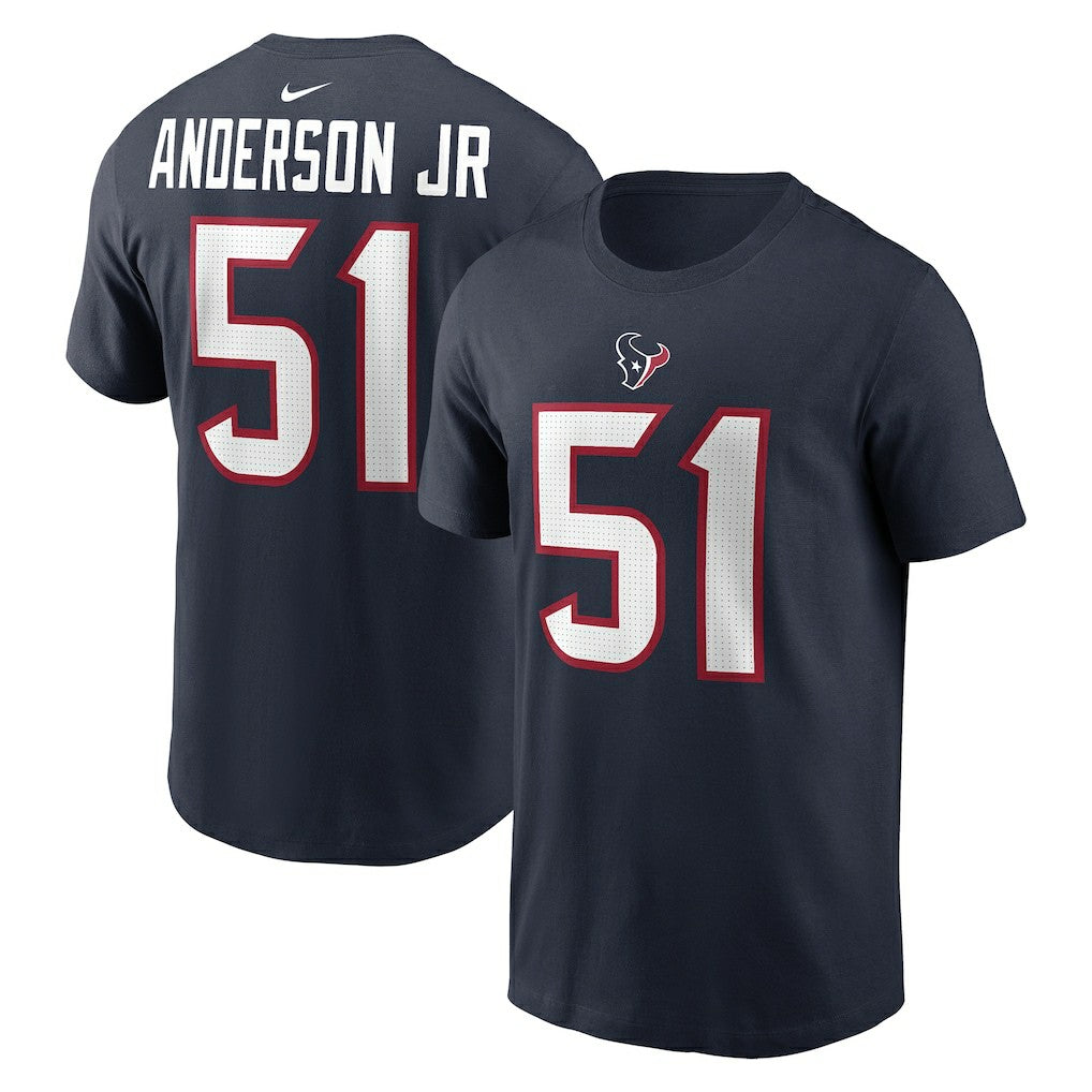 Nike Will Anderson Jr. Houston Texans Player Name & Number T-Shirt Navy
