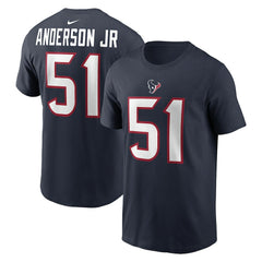 Nike Will Anderson Jr. Houston Texans Player Name & Number T-Shirt Navy