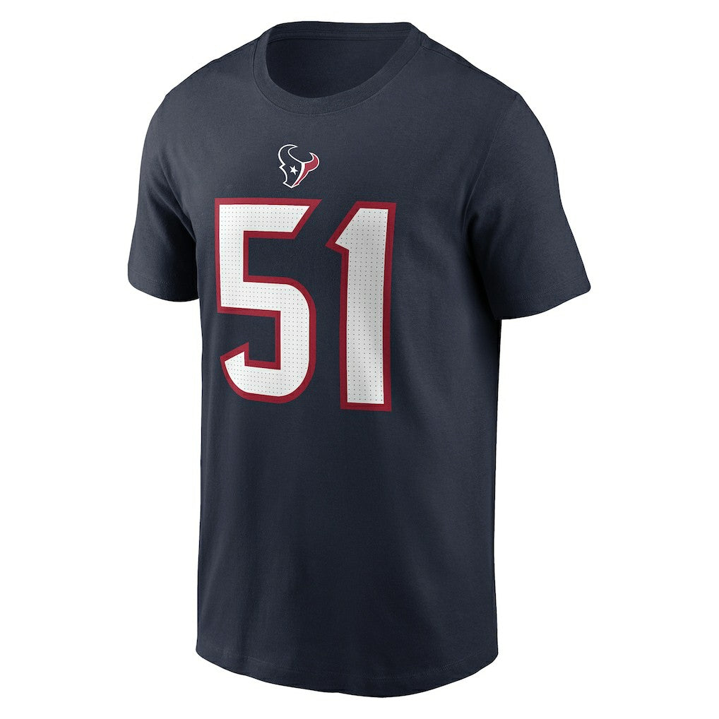 Nike Will Anderson Jr. Houston Texans Player Name & Number T-Shirt Navy