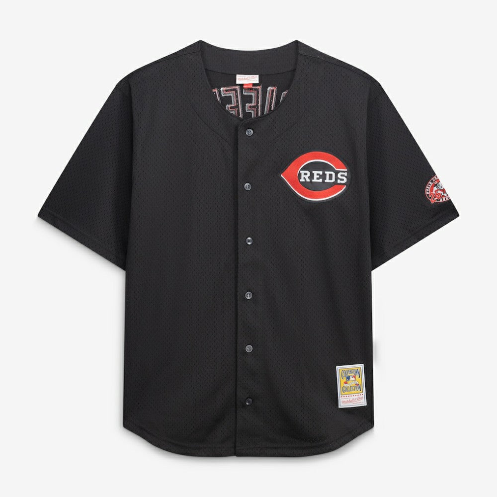 Ken Griffey Jr. Cincinnati Reds Mitchell & Ness Big & Tall Cooperstown Mesh Batting Practice Jersey - Black - Mitchell & Ness Discount