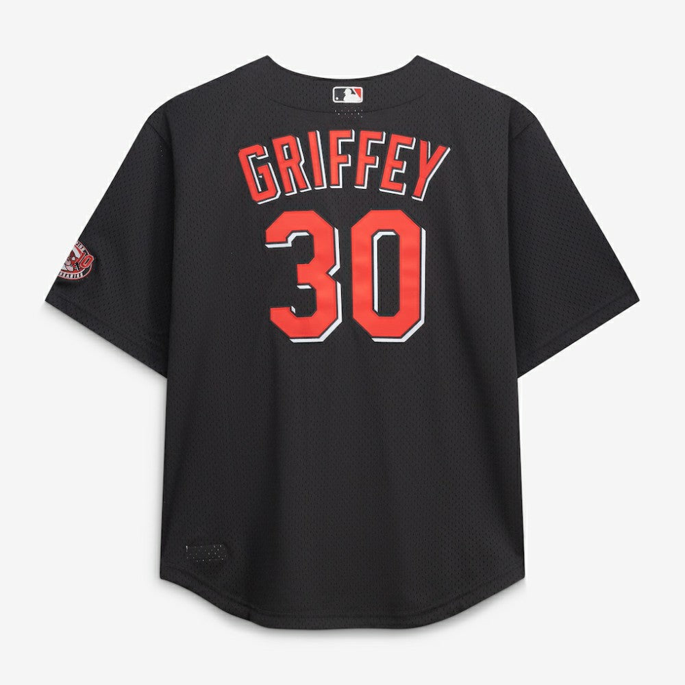 Ken Griffey Jr. Cincinnati Reds Mitchell & Ness Big & Tall Cooperstown Mesh Batting Practice Jersey - Black - Mitchell & Ness Discount