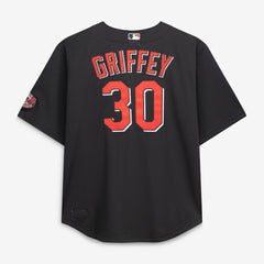Ken Griffey Jr. Cincinnati Reds Mitchell & Ness Big & Tall Cooperstown Mesh Batting Practice Jersey - Black - Mitchell & Ness Discount