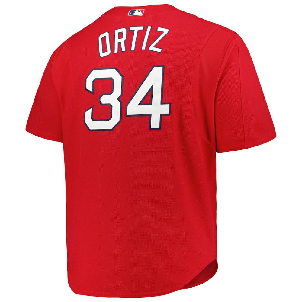 David Ortiz Boston Red Sox Mitchell & Ness Big & Tall Cooperstown Mesh Batting Practice Jersey - Red - Mitchell & Ness Sale