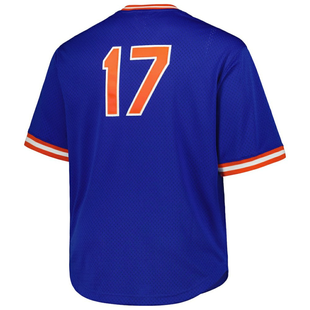 Keith Hernandez New York Mets Mitchell & Ness 1986 Cooperstown Collection Mesh Pullover Jersey - Royal - Mitchell & Ness Lifestyle