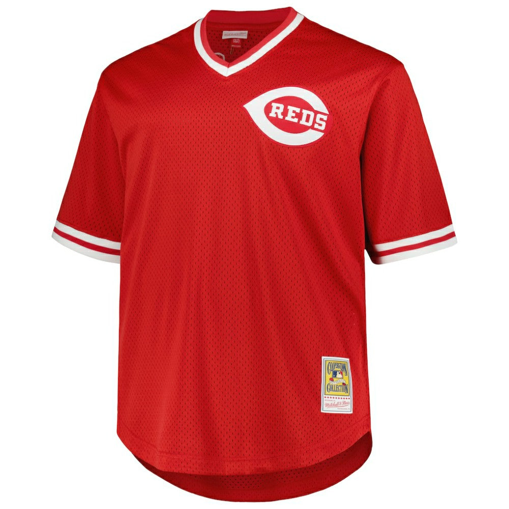 Pete Rose Cincinnati Reds Mitchell & Ness 1984 Cooperstown Collection Mesh Pullover Jersey - Red - Mitchell & Ness Online