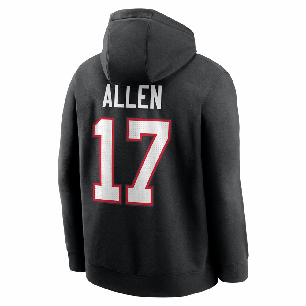 Nike Josh Allen Buffalo Bills Name & Number Fleece Hoodie Black