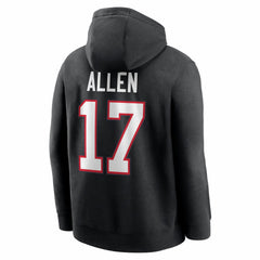 Nike Josh Allen Buffalo Bills Name & Number Fleece Hoodie Black