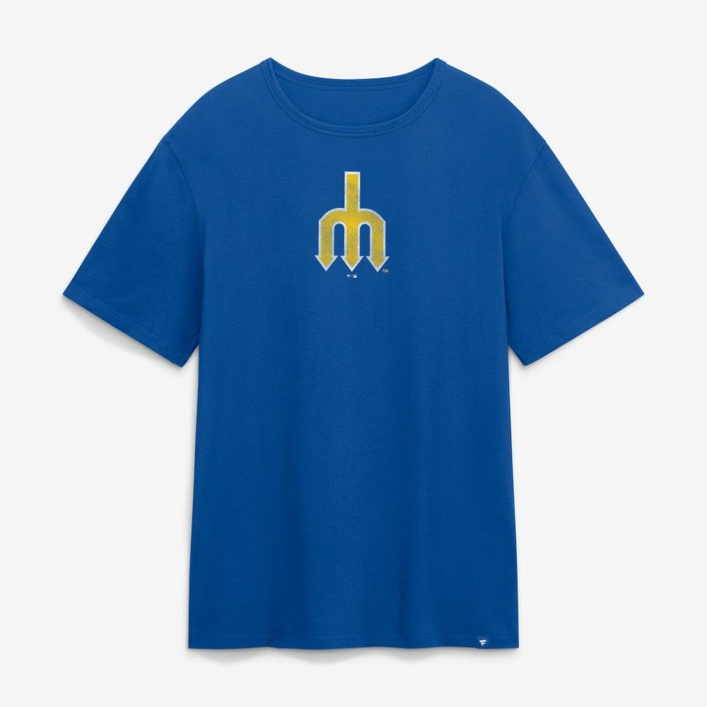 Seattle Mariners Fanatics Vintage Logo Legacy T-Shirt - Royal - Fanatics Sale