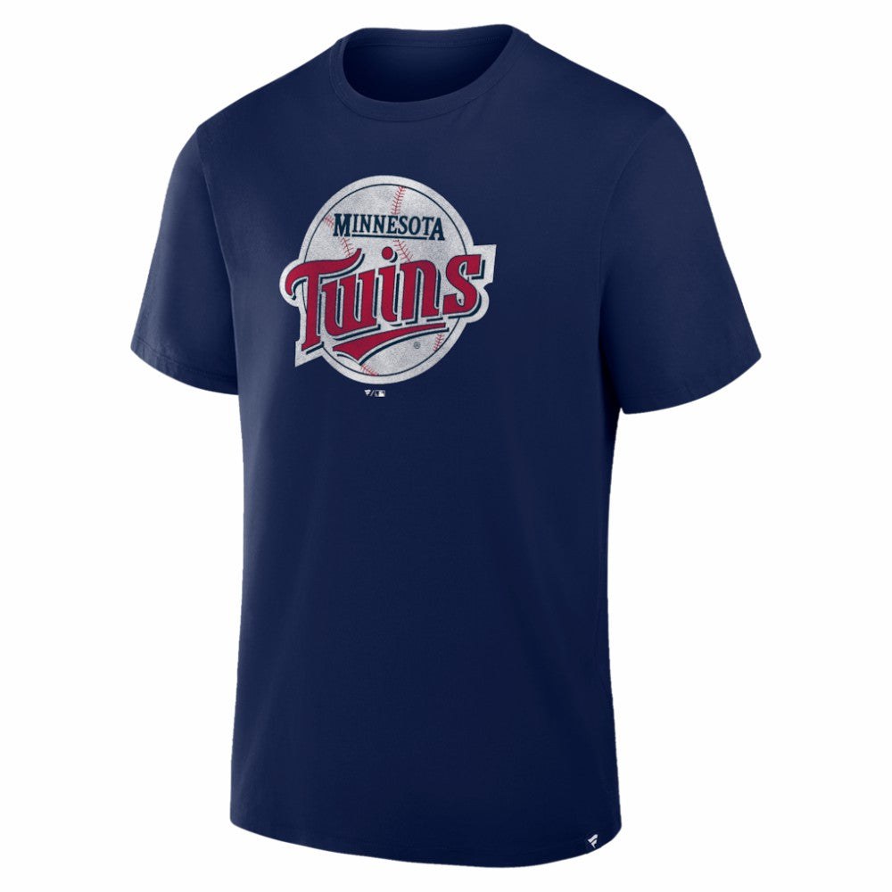 Minnesota Twins Fanatics Vintage Logo Legacy T-Shirt - Navy - Fanatics on Sale