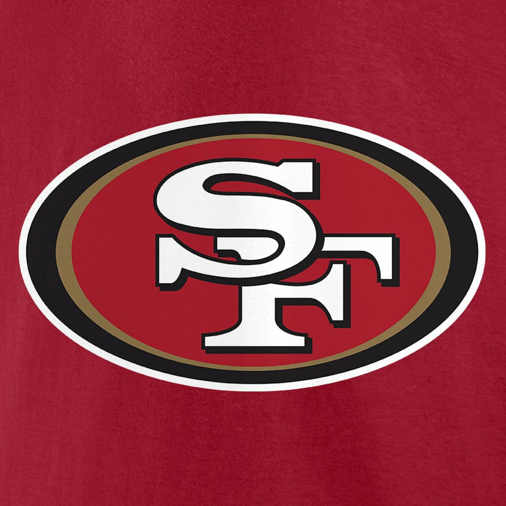 Fanatics Christian McCaffrey San Francisco 49ers Player Icon Name & Number T-Shirt Scarlet