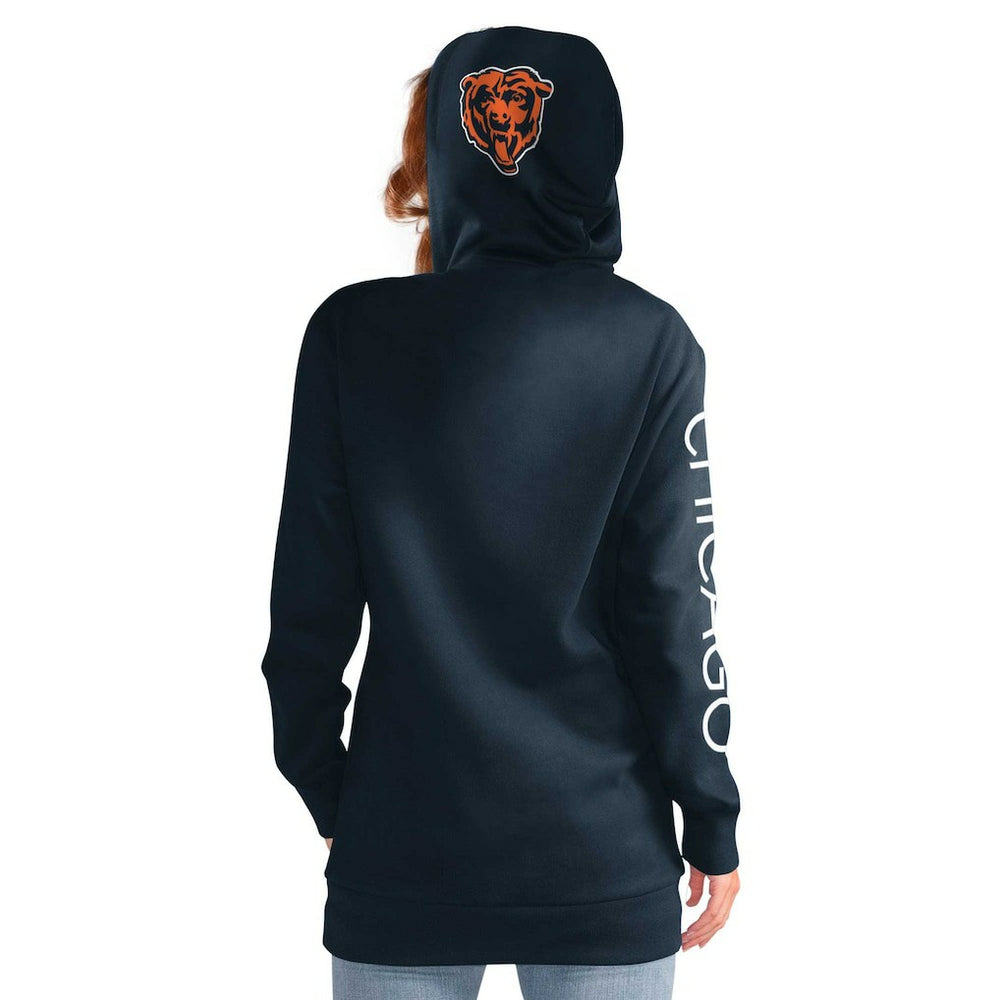 Chicago Bears G-III 4Her by Carl Banks Women's Extra Inning Pullover Hoodie Navy
