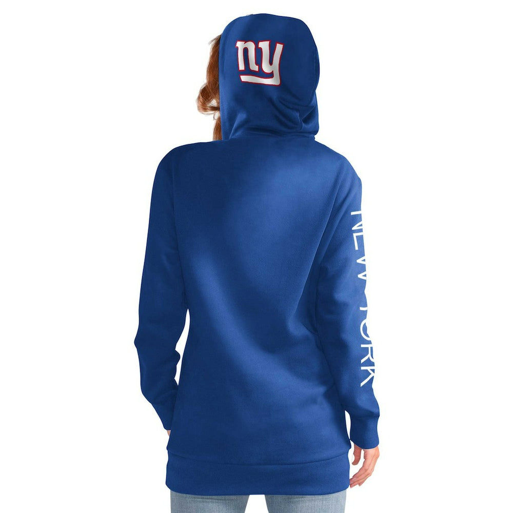 New York Giants G-III 4Her by Carl Banks Women's Extra Inning Pullover Hoodie Royal