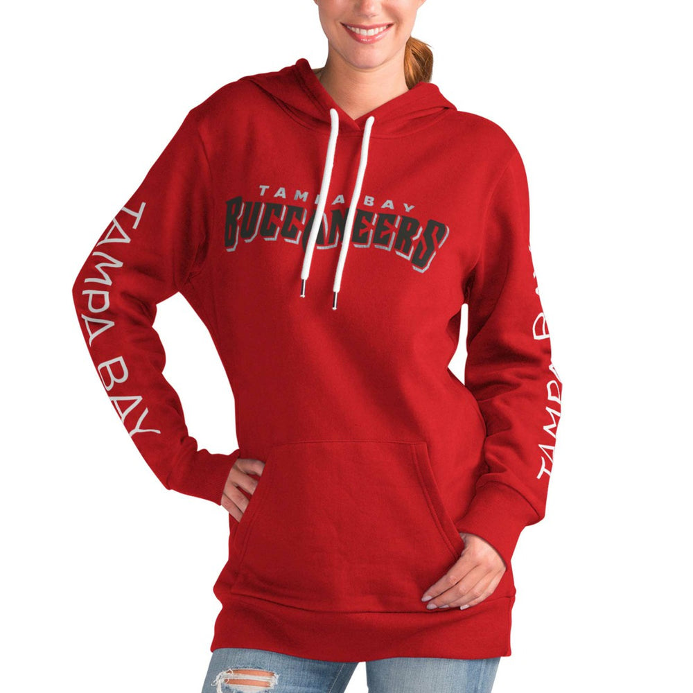 Tampa Bay Buccaneers G-III 4Her by Carl Banks Women's Extra Inning Pullover Hoodie Red