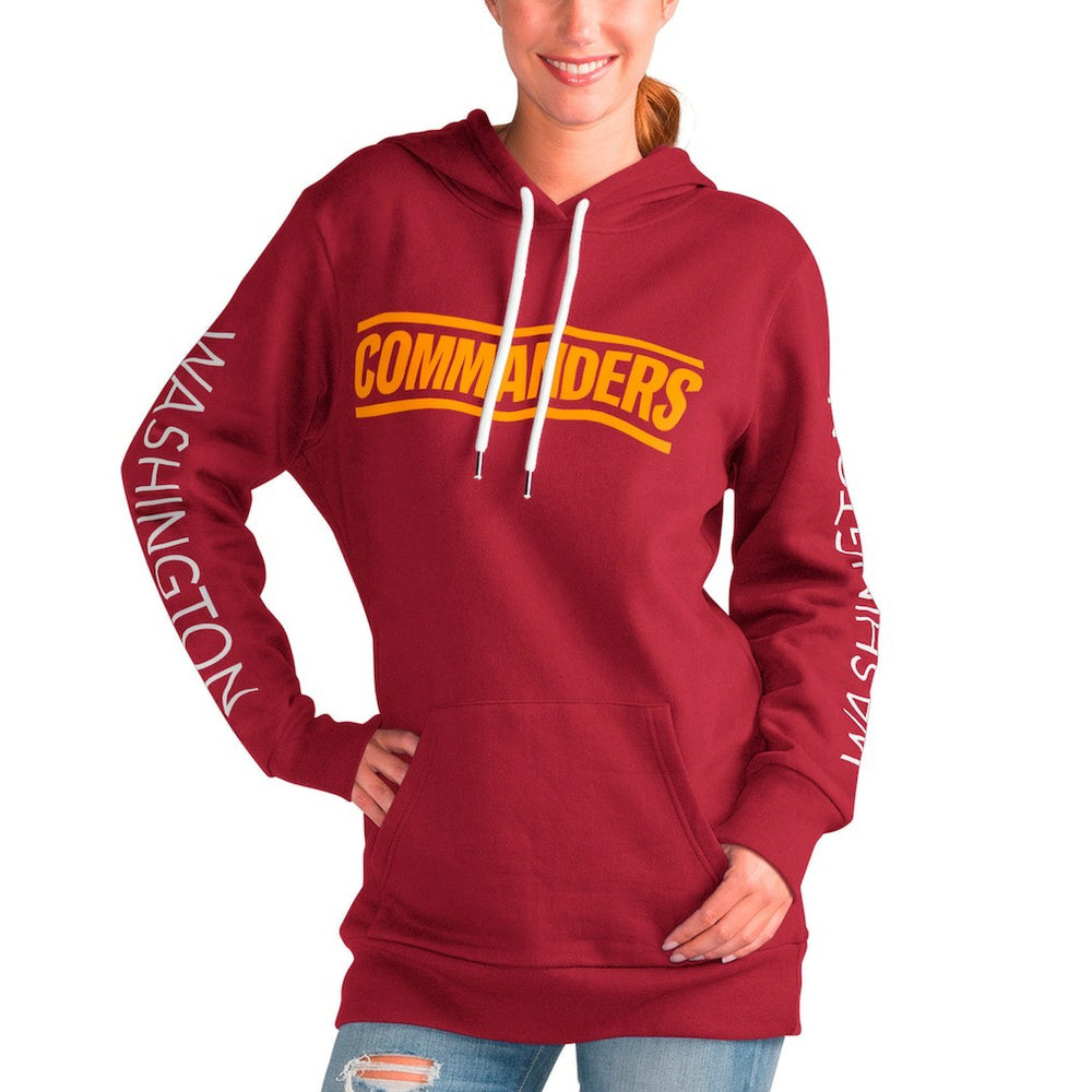 Washington Commanders G-III 4Her by Carl Banks Women's Extra Inning Pullover Hoodie Burgundy