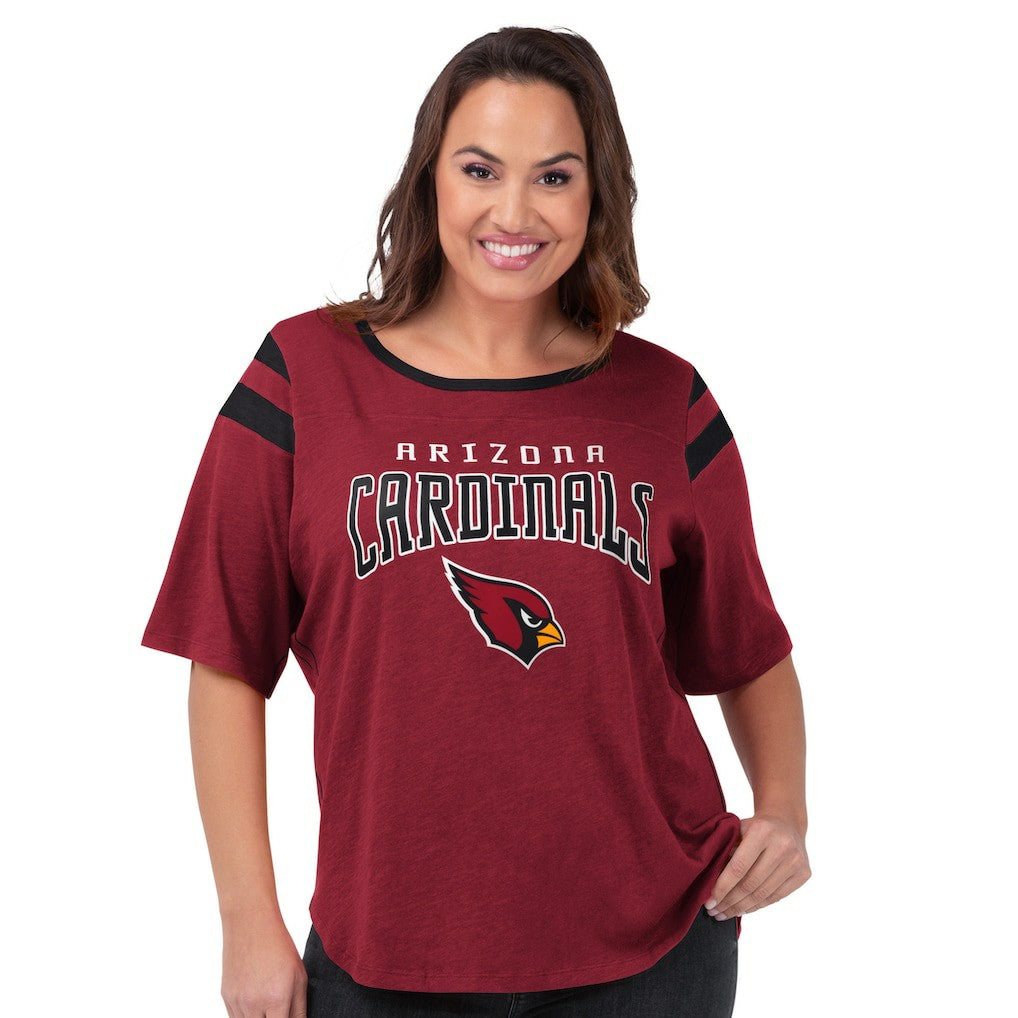 Arizona Cardinals G-III 4Her by Carl Banks Women's Plus Size Linebacker T-Shirt Cardinal