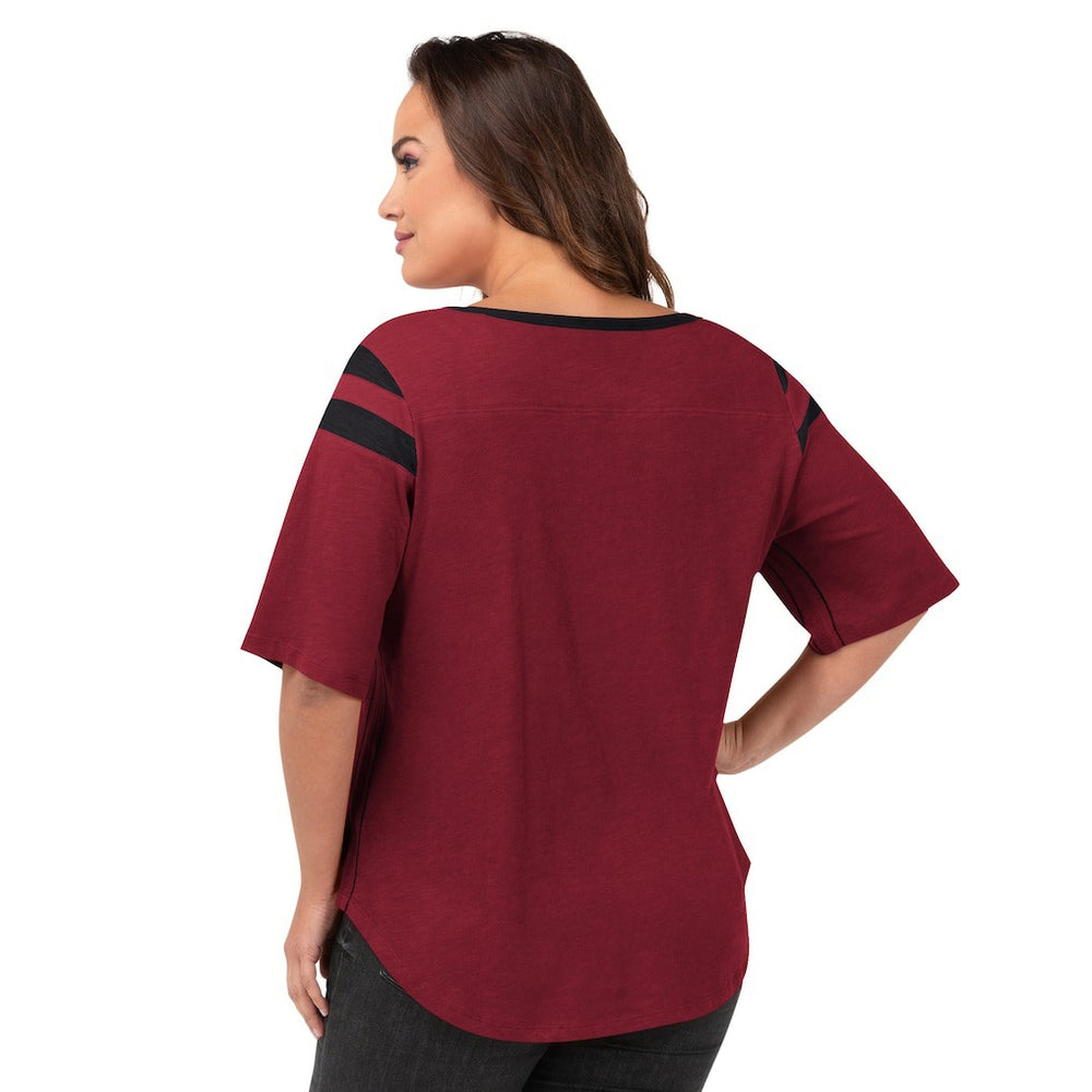Arizona Cardinals G-III 4Her by Carl Banks Women's Plus Size Linebacker T-Shirt Cardinal
