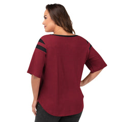 Arizona Cardinals G-III 4Her by Carl Banks Women's Plus Size Linebacker T-Shirt Cardinal