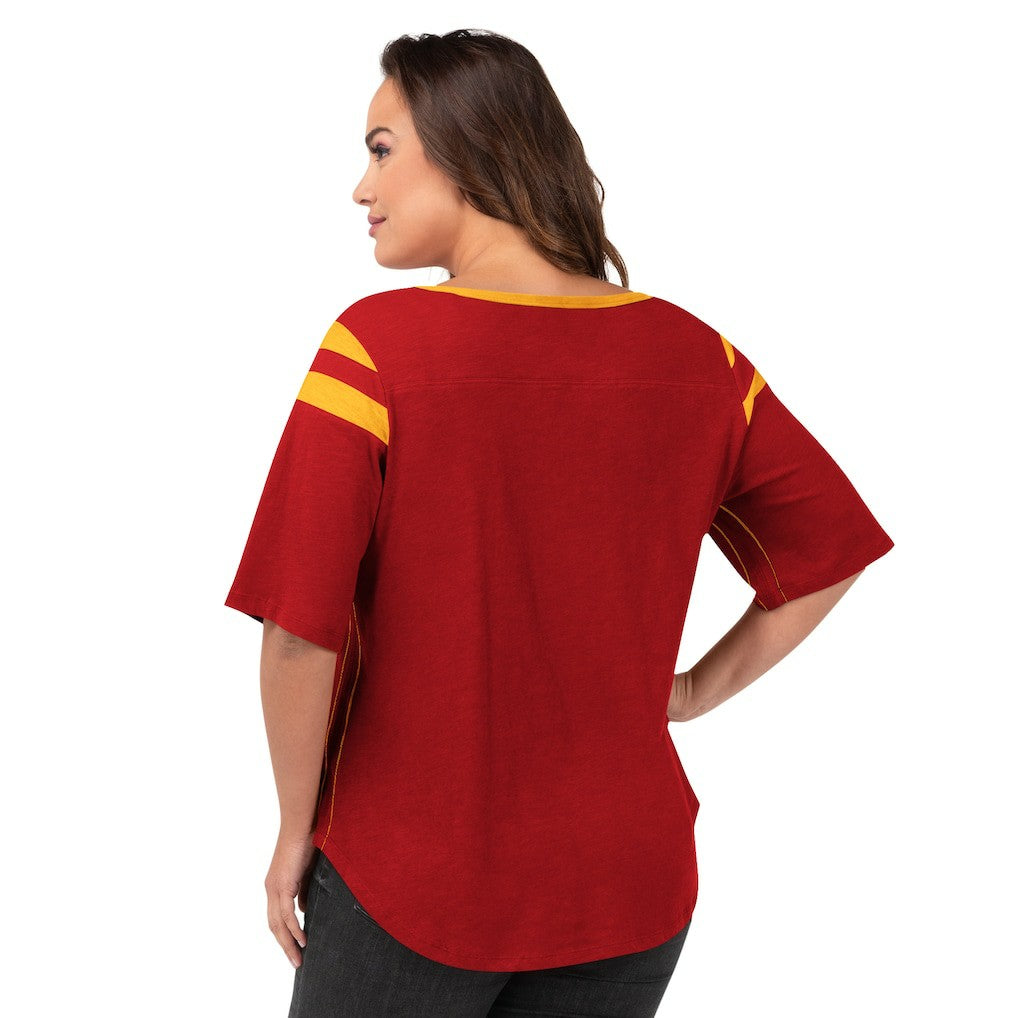 Kansas City Chiefs G-III 4Her by Carl Banks Women's Plus Size Linebacker T-Shirt Red