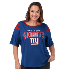 New York Giants G-III 4Her by Carl Banks Women's Plus Size Linebacker T-Shirt Royal