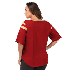 San Francisco 49ers G-III 4Her by Carl Banks Women's Plus Size Linebacker T-Shirt Red