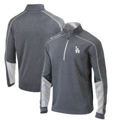 Los Angeles Dodgers Columbia Omni-Wick Shotgun 2.0 Quarter-Zip Pullover Top - Charcoal/White - Columbia Online