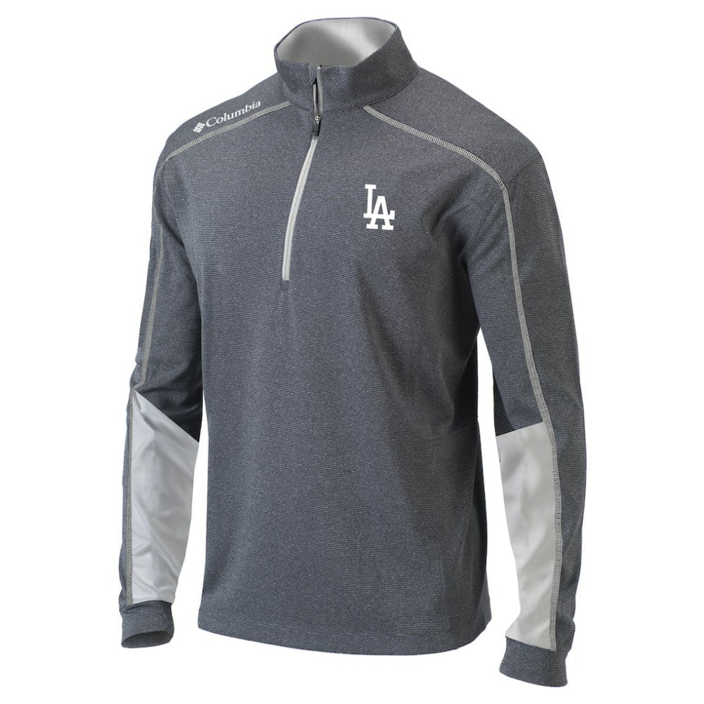 Los Angeles Dodgers Columbia Omni-Wick Shotgun 2.0 Quarter-Zip Pullover Top - Charcoal/White - Columbia Online
