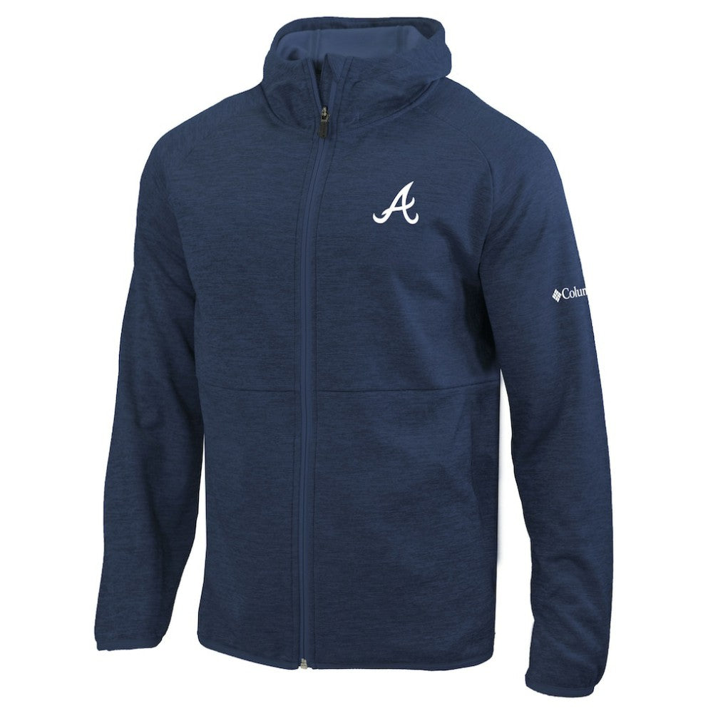 Atlanta Braves Columbia Omni-Wick It's Time Full-Zip Jacket - Navy - Columbia Online