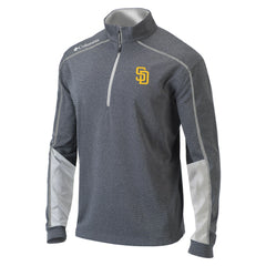 San Diego Padres Columbia Omni-Wick Shotgun 2.0 Quarter-Zip Pullover Top - Charcoal/White - Columbia Sale