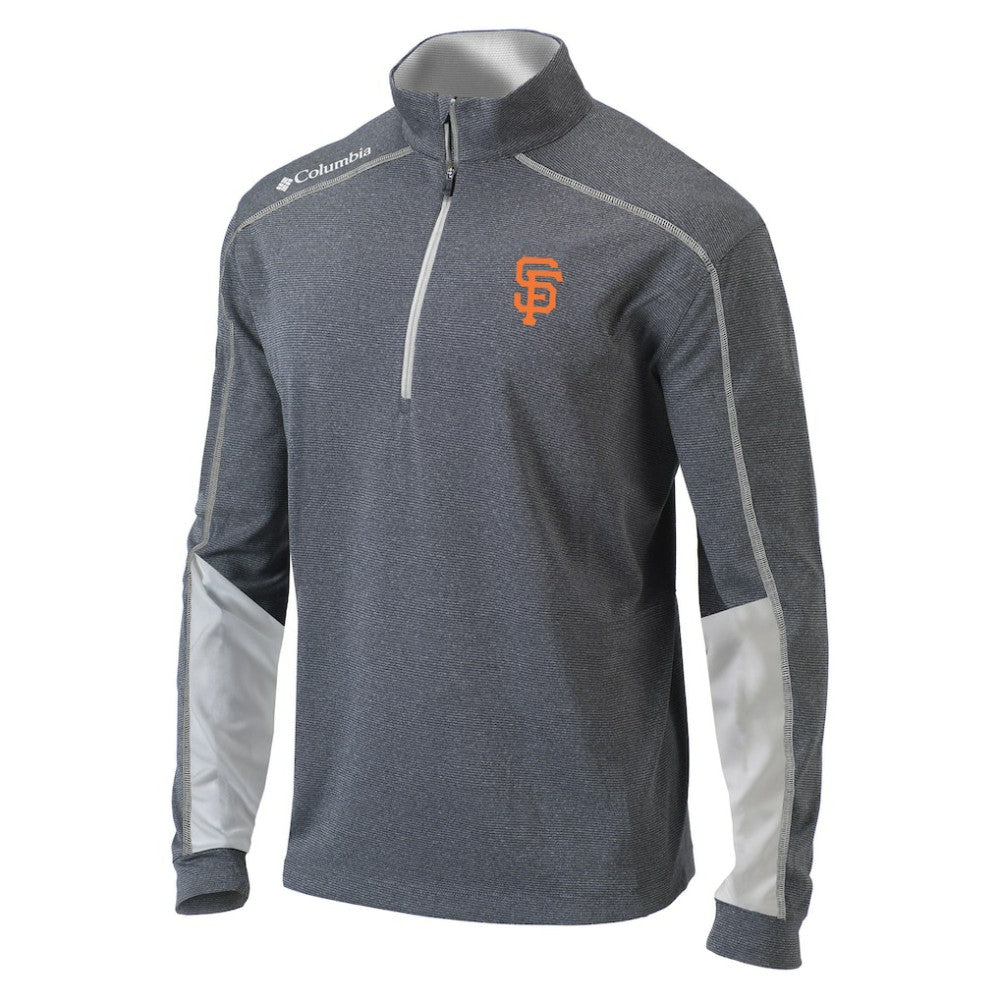San Francisco Giants Columbia Omni-Wick Shotgun 2.0 Quarter-Zip Pullover Top - Charcoal/White - Columbia Sale