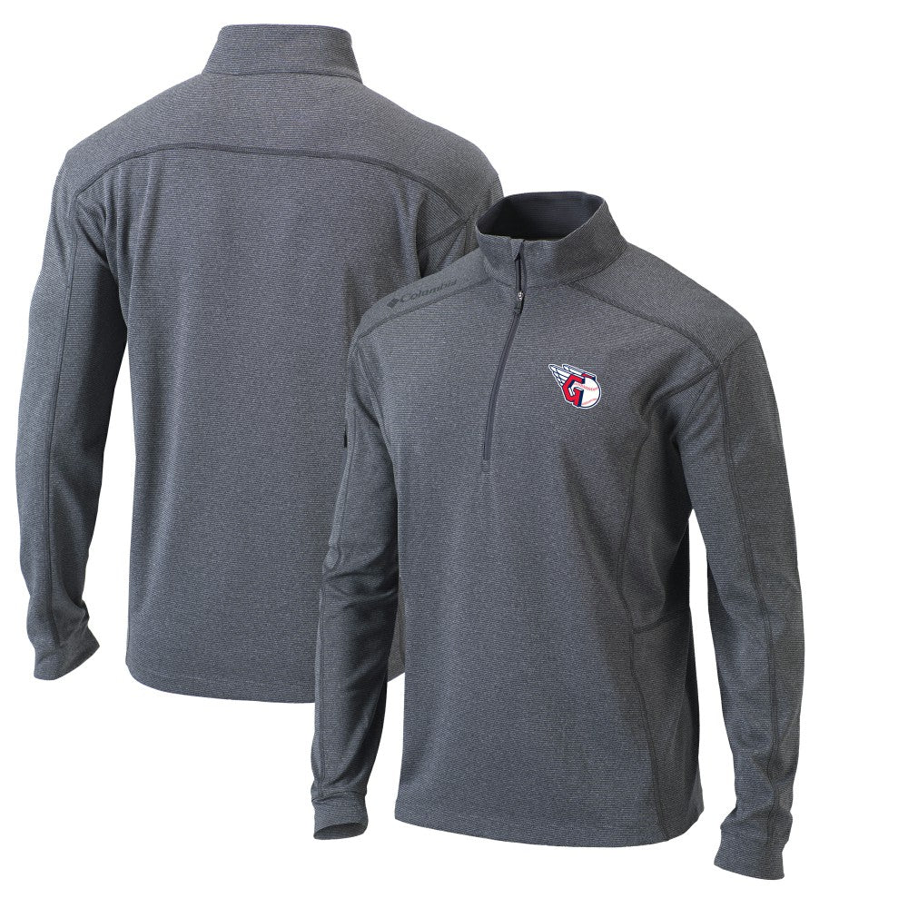 Cleveland Guardians Columbia Omni-Wick Shotgun Quarter-Zip Pullover Top - Heather Gray - Columbia Discount