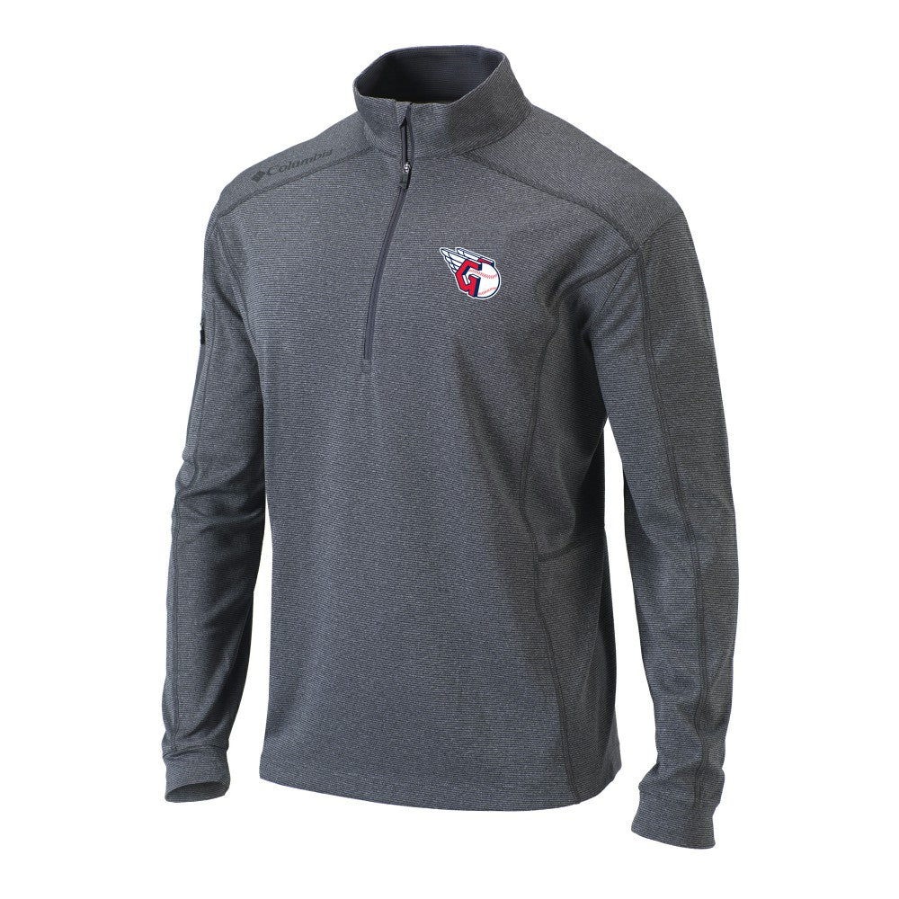 Cleveland Guardians Columbia Omni-Wick Shotgun Quarter-Zip Pullover Top - Heather Gray - Columbia Discount