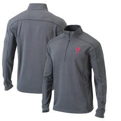 Philadelphia Phillies Columbia Omni-Wick Shotgun Quarter-Zip Pullover Top - Heather Gray - Columbia Discount