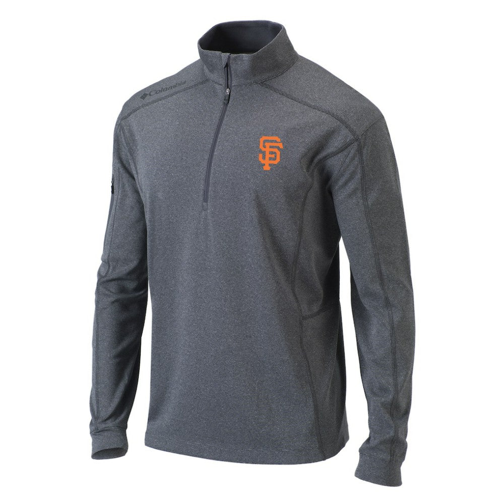 San Francisco Giants Columbia Omni-Wick Shotgun Quarter-Zip Pullover Top - Heather Gray - Columbia Sale