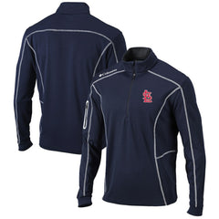St. Louis Cardinals Columbia Omni-Wick Shotgun Quarter-Zip Pullover Top - Navy - Columbia Sale