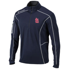 St. Louis Cardinals Columbia Omni-Wick Shotgun Quarter-Zip Pullover Top - Navy - Columbia Sale