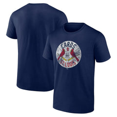 St. Louis Cardinals Hometown Collection Vintage Cards T-Shirt - Navy - MLB Sale