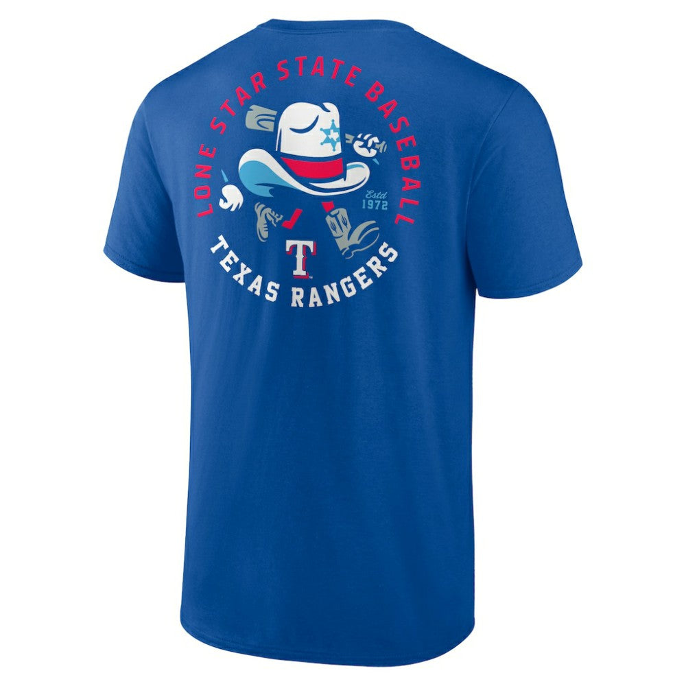 Texas Rangers Hometown Collection 10 Gallon Baseball T-Shirt - Royal - MLB Online