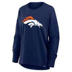 Fanatics Denver Broncos Women's Essential Long Sleeve T-Shirt Navy
