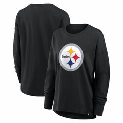 Fanatics Pittsburgh Steelers Women's Essential Long Sleeve T-Shirt Black