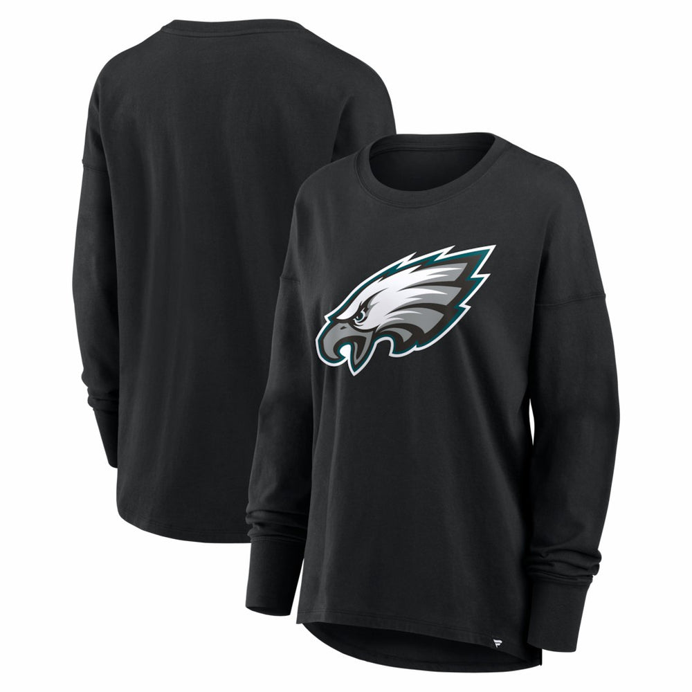 Fanatics Philadelphia Eagles Women's Essential Long Sleeve T-Shirt Black