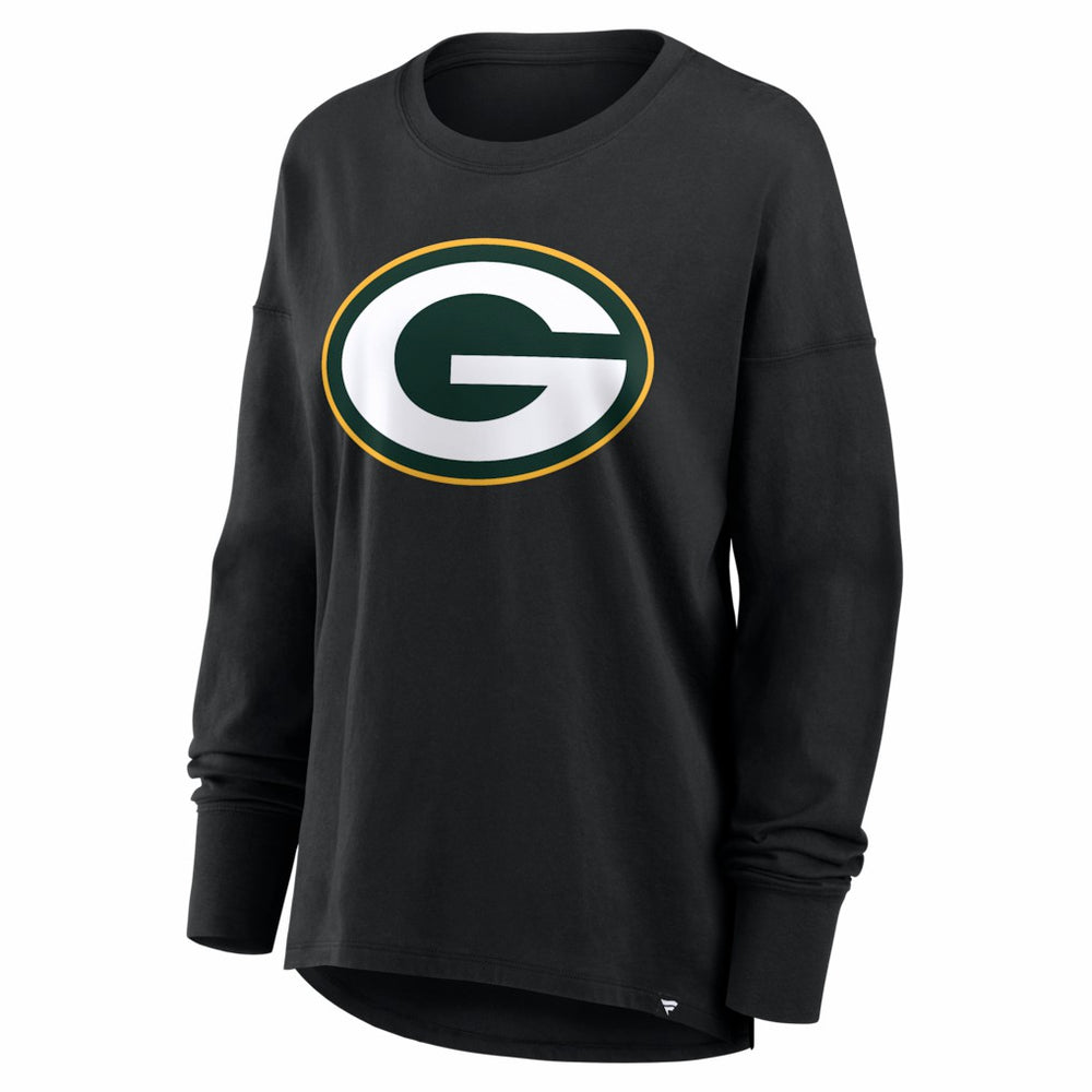 Fanatics Green Bay Packers Women's Essential Long Sleeve T-Shirt Black