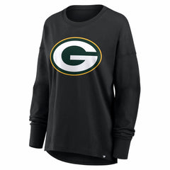 Fanatics Green Bay Packers Women's Essential Long Sleeve T-Shirt Black