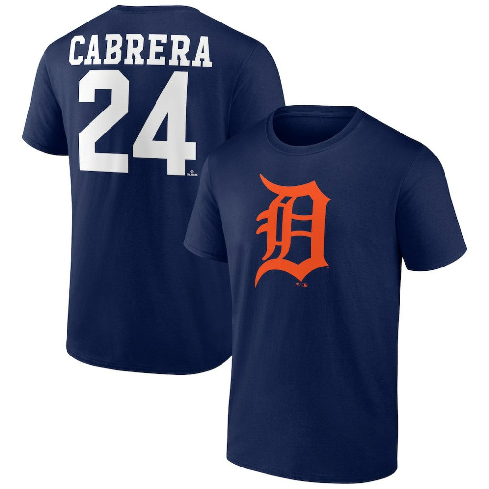 Miguel Cabrera Detroit Tigers Player Icon Name & Number T-Shirt - Navy - MLB Sale