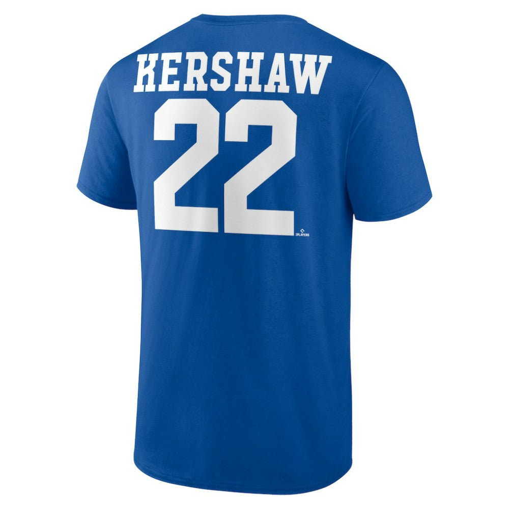 Clayton Kershaw Los Angeles Dodgers Player Icon Name & Number T-Shirt - Royal - MLB Lifestyle