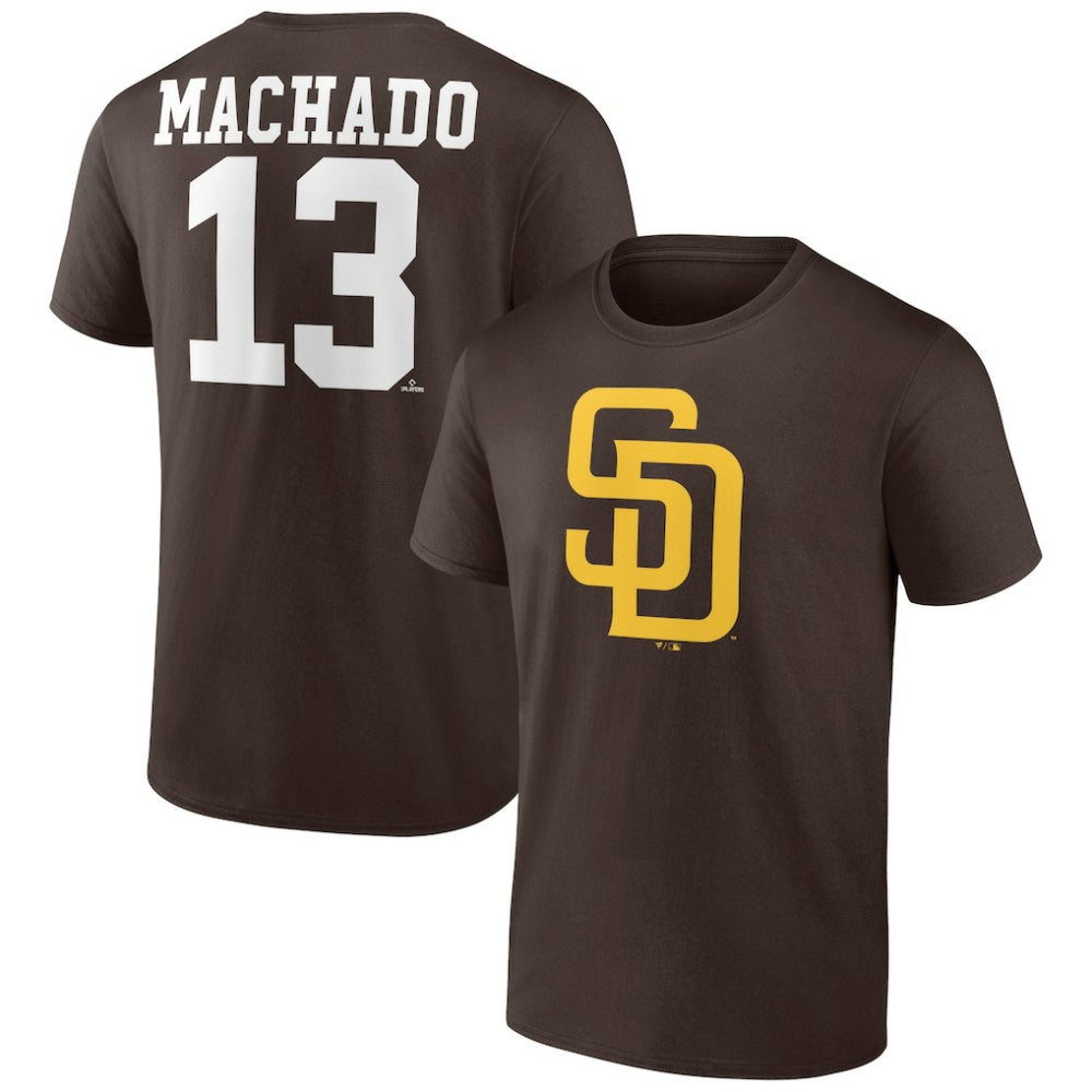 Manny Machado San Diego Padres Player Icon Name & Number T-Shirt - Brown - MLB Online